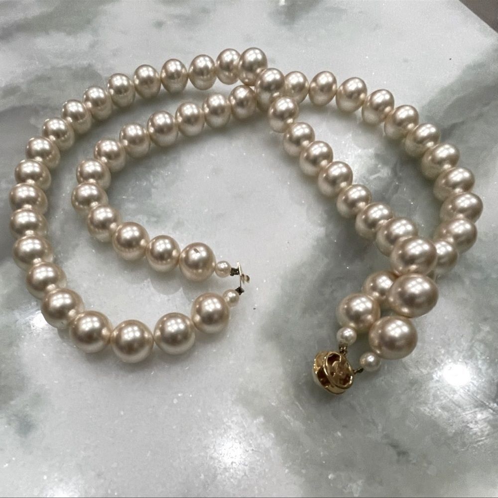 Pearl Double Strand necklace - Picture 5 of 6